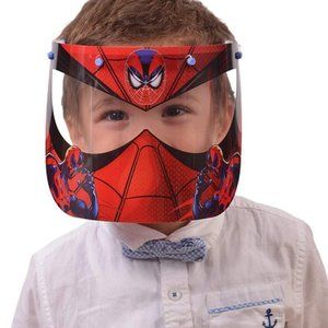 Superhero theme kids face mask shield, face covering. New in package